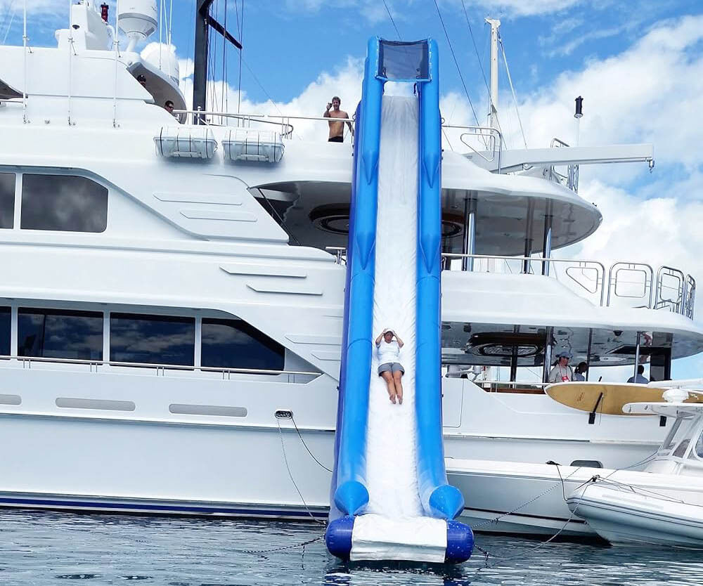 Custom Cheap Inflatable Floating Yacht SlideYGIP-17