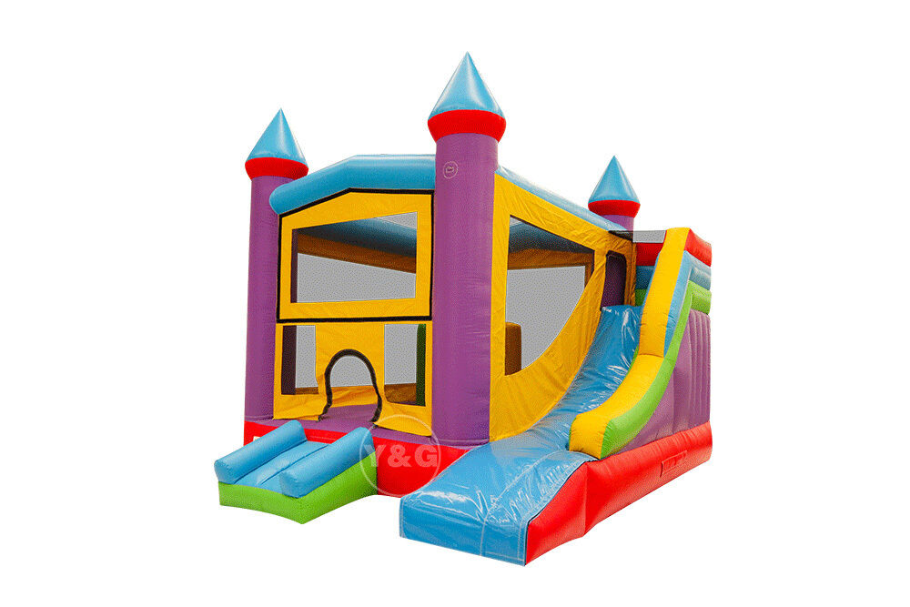 Inflatable Rainbow Bouncer SlideYGIP-17